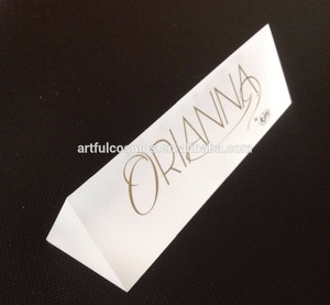 2025 Brand Shop Luxury Clear Acrylic Block serigrafía logotipo para ventana Display Solid Award Display con Logo Sign - Product Image 6