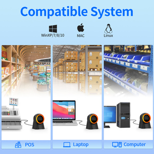 Xincode เครื่องสแกนบาร์โค้ด QR แบบมีสายเครื่องสแกนบาร์โค้ดรูปแบบขนาดใหญ่สำหรับเดสก์ท็อปเครื่องสแกน2D แพลตฟอร์มเครื่องอ่านบาร์โค้ด Alipay - Product Image 5