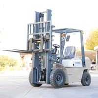 Sıcak Fırsat Powston Arazi Forklifti Üç Kademeli Mastlı Dengeli Dizel Forklift