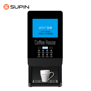 เครื่องชงกาแฟอัตโนมัติ SUPIN 308F-L พร้อมฟังก์ชันทำความสะอาดอัตโนมัติ SDK หน้าจอ LED สำหรับโรงแรมและสำนักงาน - ดีไซน์กะทัดรัดแบบตั้งโต๊ะ - Product Image 2