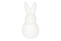 Sculpture d'animal lapin en résine de polystyrène en fibre de verre de taille personnalisée, accessoires de pop, lapin en résine, décoration de Pâques