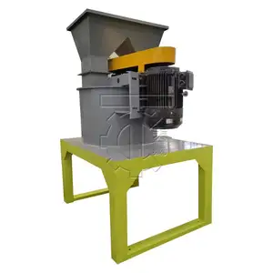 Máquina de processamento de fertilizante, triturador vertical da corrente com lixeira de alimentação