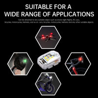 Feu arrière clignotant universel à LED 3 couleurs 120 lumens pour drone, voiture, moto, visibilité 5 km, en PC, lumière d'avertissement