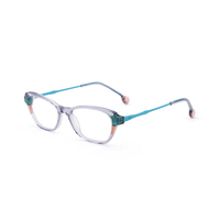 Montures de lunettes en acétate tendance pour femmes, style rétro œil de chat, transparentes, colorées, montures optiques en gros