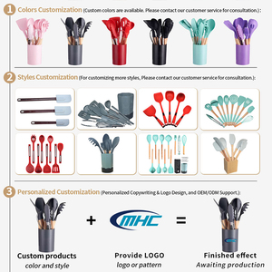 MHC Alta Qualidade <span class=keywords><strong>Silicone</strong></span> Utensílio <span class=keywords><strong>Set</strong></span> Essencial Cozinhar Ferramentas para Cozinha <span class=keywords><strong>Ware</strong></span> De Cozinh Cozinha Acessórios - Product Image 3