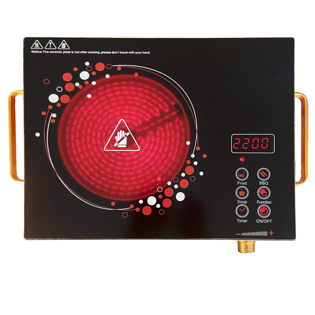 Hot Selling Single Burner Electric Induction Infrared Stove Factory Skd Infrared Cooker Parts Glass Pcb Infrared Cooktop 3500W