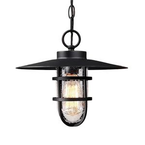 Ngoài trời nhôm ánh sáng mặt dây chuyền Đèn chùm trang trại phong cách 12 "Đen 70" có thể điều chỉnh chuỗi <span class=keywords><strong>LED</strong></span> - Product Image 1