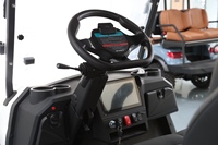 Voiturette de golf électrique haut de gamme 4 places avec sièges de luxe et batterie lithium longue portée