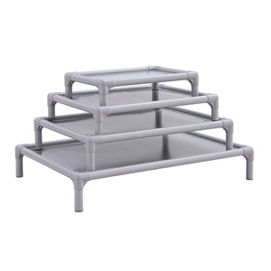 Buiten Waterdicht Huisdierbed Met Smeedijzeren Metalen Frame En Pvc-Materiaal Massief Patroon Verhoogd Hondenbed - Product Image 3
