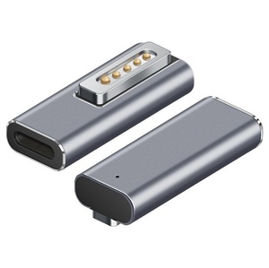 <span class=keywords><strong>Adaptateur</strong></span> d'alimentation magnétique à <span class=keywords><strong>induction</strong></span> en alliage d'aluminium OEM/ODM pour MacBook Pro/Air, <span class=keywords><strong>USB</strong></span>-<span class=keywords><strong>C</strong></span> Type-<span class=keywords><strong>C</strong></span> Femelle/Mâle - Product Image 1