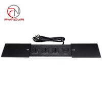 Thaïlande Plug Power Socket Box avec couvercle coulissant et Port USB 16A Desk Socket NFC Network US Standard