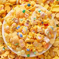 Lem Resin Kartun untuk Kerajinan DIY, Perhiasan Buatan Tangan, Aksesoris Kecil, Dekorasi Casing Ponsel, Jepit Rambut, Penjepit Rambut