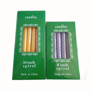 Vela en espiral de 10 pulgadas, vela cónica, vela de cena - Product Image 6