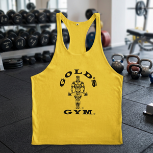 Gold Gym Solid 100% Cotton Casual Tank Top XL Custom Printed Stringers Vest Breathable Quick Dry Bodybuilding <b>Singlets</b> - Product Image 2