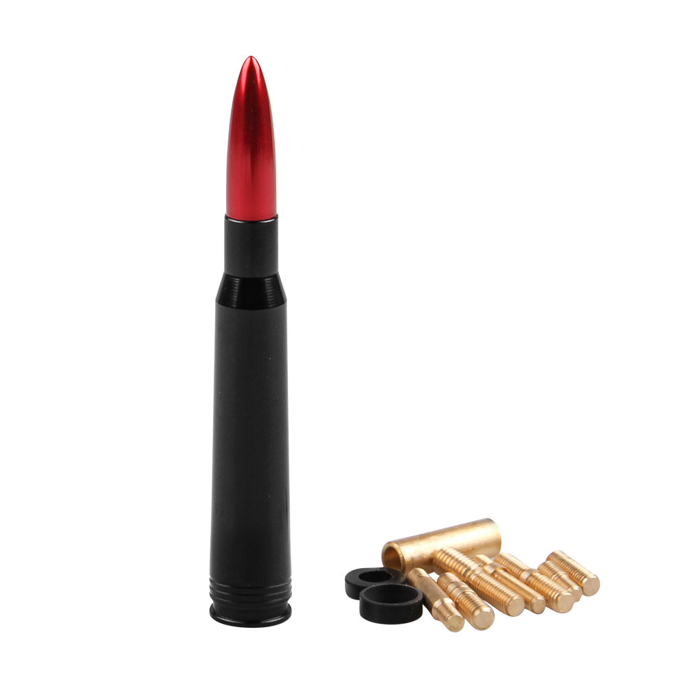 Amazon горячая Распродажа Модифицированная украшения автомобильная антенна 3 вида цветов пуля Универсальная автомобильная антенна, устанавливаемый на крыше автомобиля заднего крыла