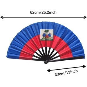 Éventail pliant en plastique avec drapeau de la Jordanie, éventails à claquer pliables pour fête, anniversaire, cadeau, accessoire de danse à domicile, éventail à main personnalisé, vente en gros - Product Image 5