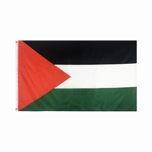 Logo personalizzato poliestere palestina bandiera raso palestina stampa bandiera nazionale nero bianco verde design bandiere 3x5 2x3 - Product Image 1