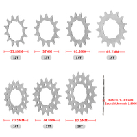 18099 MUQZI 12/13/14/15/16/17/18T velocidades múltiples a bicicleta de una sola velocidad piñón libre MTB bicicleta de una sola velocidad Cassette Cog