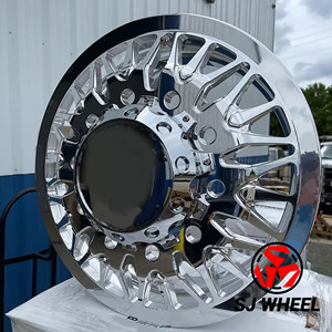 Cerchi Forgiati SJ da <span class=keywords><strong>20</strong></span>-30 Pollici per Camion, Ruote Deep Dish Dually Cromate Lucide per Toyota Tundra, Nissan Titan, Chevy - Product Image 2