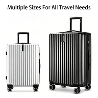 Valise rigide ABS+PC en gros d'usine, 20, 24, 28 pouces, avec serrure TSA et roues pivotantes à 360°, bagage cabine