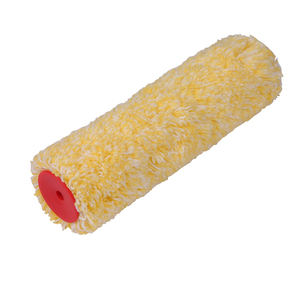 10in High Quality Yellow White Acrylic Customizable Roller <b>Brush</b> OEM Support Industrial DIY Thermal Bonding Painting Decorating - Product Image 1