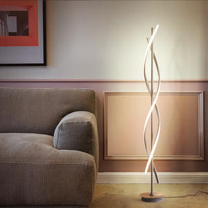 โคมไฟตั้งพื้น LED ดีไซน์นอร์ดิก สร้างสรรค์ รูปทรงคลื่น ป้องกันสายตา - Product Image 5