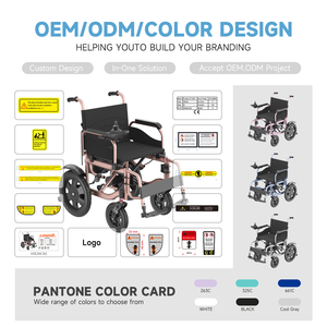 Fauteuils roulants <span class=keywords><strong>électrique</strong></span>s pliants portables pour adultes, en acier au carbone de qualité supérieure, avec joystick intelligent, en gros, à vendre - Product Image 6
