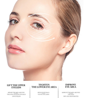 Masque et patch pour les yeux à l'or et au collagène avec formule hydratante aux cristaux, adoucit et hydrate la peau