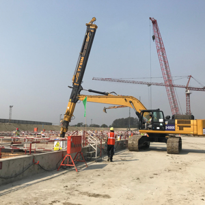 Venta caliente excavadora brazo largo telescópico <span class=keywords><strong>Boom</strong></span> para recoger para SANY HITACHI <span class=keywords><strong>KOMATSU</strong></span> DOOSAN excavadora - Product Image 1