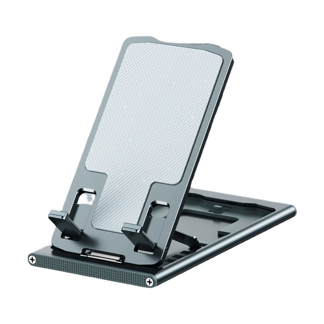 Bulk Price Desktop Multi-functional Stable Triple Anti-slip Foldable Aluminum Alloy Phone Holder for 4 to 12 Inch Phone Tablet