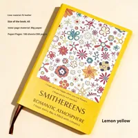 Cuaderno con Cubierta de Cuero Pintado a Mano, Grueso, Tamaño A5, para Estudiantes Universitarios, Exámenes de Posgrado, Exámenes de Servicio Público