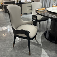 Mobilier de Salle à Manger au Design Moderne Tables à Manger de Luxe Léger Haut de Gamme en Marbre Rondes Ensemble Table de Luxe 6 Places