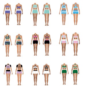 <span class=keywords><strong>Top</strong></span> e Pantaloncini Sportivi di Alta Qualità per Ragazze, Abbigliamento Attivo Personalizzato con Stampa a Stelle per Bambini - Product Image 5