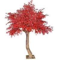Festival à thème d'automne décoration jardin paysage Simulation grand arbre érable rouge artificiel