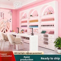 Présentoir de Cosmétiques Rotatif Autonome pour Salon de Beauté, Soins de la Peau, Vernis à Ongles, Colle et Produits de Nail Art