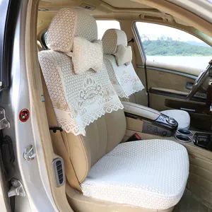 luxury universal auto seat cover breathable lace car seat cover fabric car seat cover