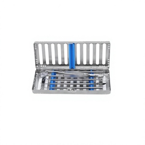 5 PCS Plateau de stérilisation dentaire allemand pour autoclave, 10 instruments, en acier inoxydable, pour instruments chirurgicaux manuels - Product Image 2