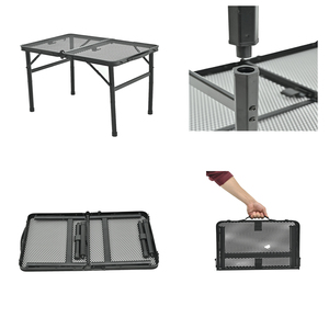 Tavolo da campeggio pieghevole da esterno portatile regolabile in altezza - Product Image 6