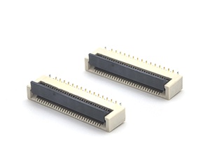 0.5mm Pitch FPC Connecteur 30P Full-wrap Pull-Type SMT Lock Straight Din Application Laiton Contact Matériel Nylon Logement pour PCB - Product Image 4