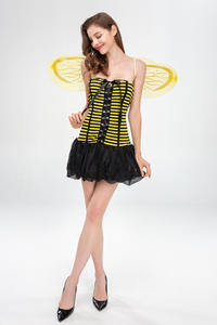 Disfraz de abeja pequeña de Halloween para mujeres adultas, disfraces de animales de Cosplay de avispa, disfraces de fiesta para niñas - Product Image 5
