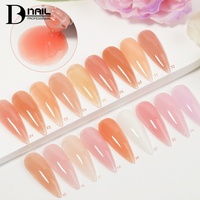Gel UV en caoutchouc de fibre de verre, effet nude, pour salon professionnel, végétalien, gel de construction, vernis gel coloré, base coat en caoutchouc