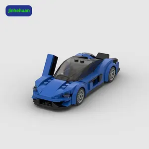 장난감 아이 슈퍼 스포츠카 빌딩 블록 세트 2023 세트 어린이를위한 작은 모델 키트 diy 기술 벽돌 Mk2 RS 자동차를 구축