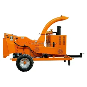 Hete Verkoop Landbouw Boomtak Crusher Machine Houtversnipperaar Met Dieselmotor