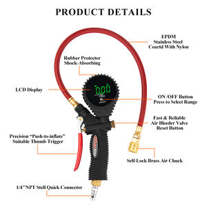 Manómetro digital de alta resistencia para neumáticos, infladores con pantalla LED, TG01A - Product Image 2