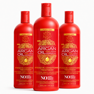 Masque capillaire revitalisant en profondeur avec logo personnalisé, huile d'argan, traitement intensif, formule anti-casse pour cheveux bouclés - Product Image 1