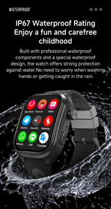 Reloj Inteligente Android Cuadrado para Niños, Pantalla HD de 2 Pulgadas, Cámara, GPS, WiFi, 800 mAh, Antipérdida, Contesta Llamadas, para Niños y Niñas, 4G, Gel de Sílice, Cronógrafo - Product Image 6