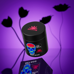 Đen Con bằng chứng lọ thủy tinh kín thảo mộc container dược phẩm bao bì Matcha bột Jar Vòng Hoa Nụ Stash Jar - Product Image 3