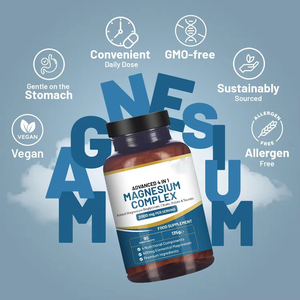 Suplemento de Salud de Marca Privada OEM, Complejo de Glicinato de Magnesio, Apoya la Salud del Sueño, Cápsulas de Glicinato de Magnesio - Product Image 3