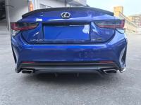 Diffuseur arrière en fibre de carbone véritable, séparateur de pare-chocs arrière pour Lexus RC F 2019-2025 XC10 Coupé, pièces de carrosserie de modification automobile