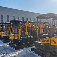 Excavatrice Hightop 1,5 tonne avec flèche pivotante hydraulique et chenilles rétractables, livraison gratuite